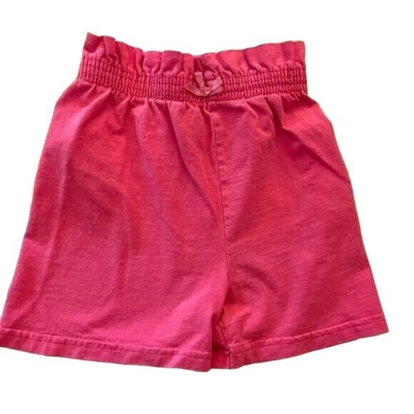 Pink Shorts Girls Kids Toddler Size 3 Elastic Waist Basic Editions Barbiecore - Picture 3 of 7